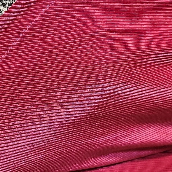 Crushed Velvet Button‎ Down Top Long Sleeve Shirt Fuchsia - Picture 2 of 6